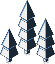 stylized illustraiton trees